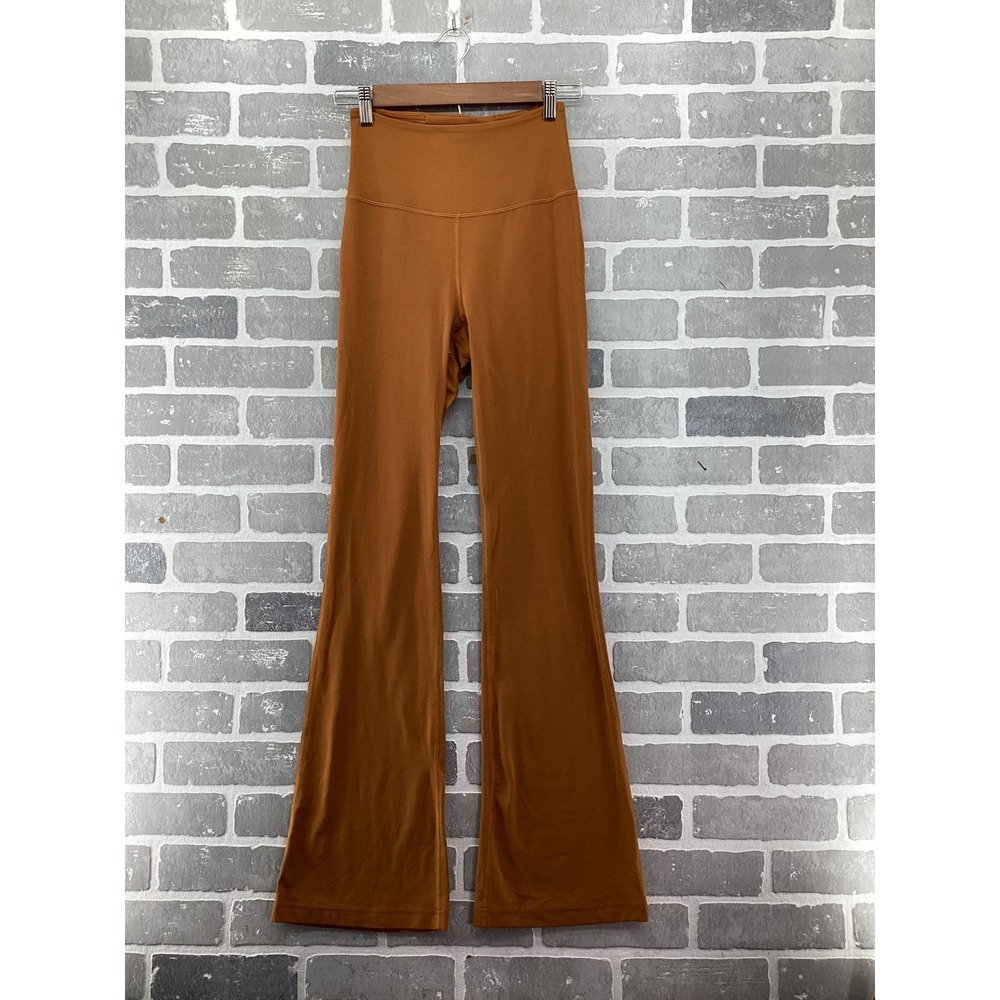 Lululemon Groove Super High-Rise Flared Pant Nulu Copper Brown Size 4